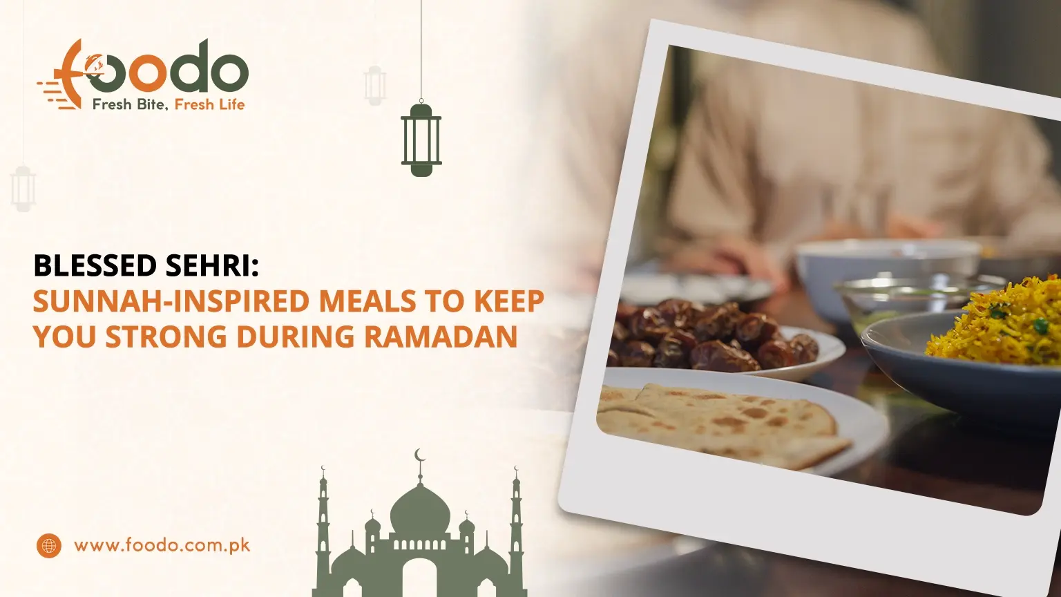 A spread of Sunnah Sehri meals Ramadan including dates and barley for a healthy Sunnah Suhoor and blessed Sehri.