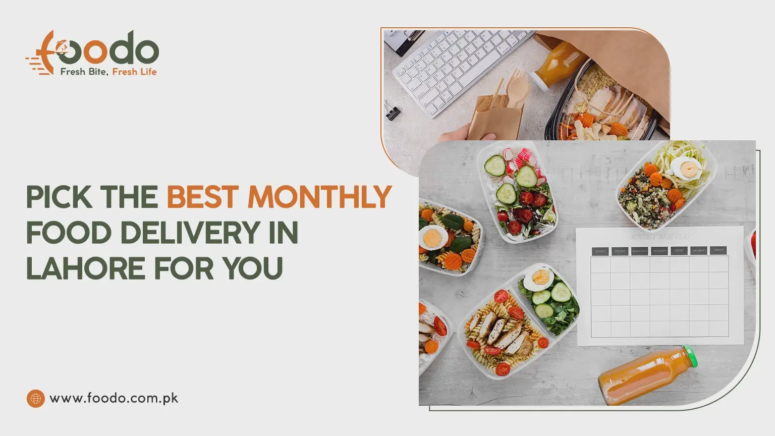 Foodo healthy monthly meal delivery subscription in Lahore with professional meal planning and fresh office lunch boxes.