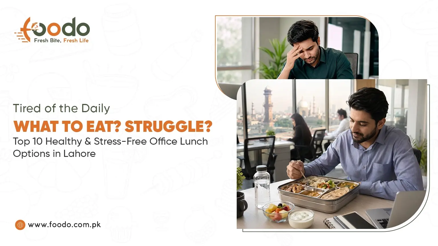 Monthly office lunch delivery in Lahore with fresh home-style meals for busy professionals